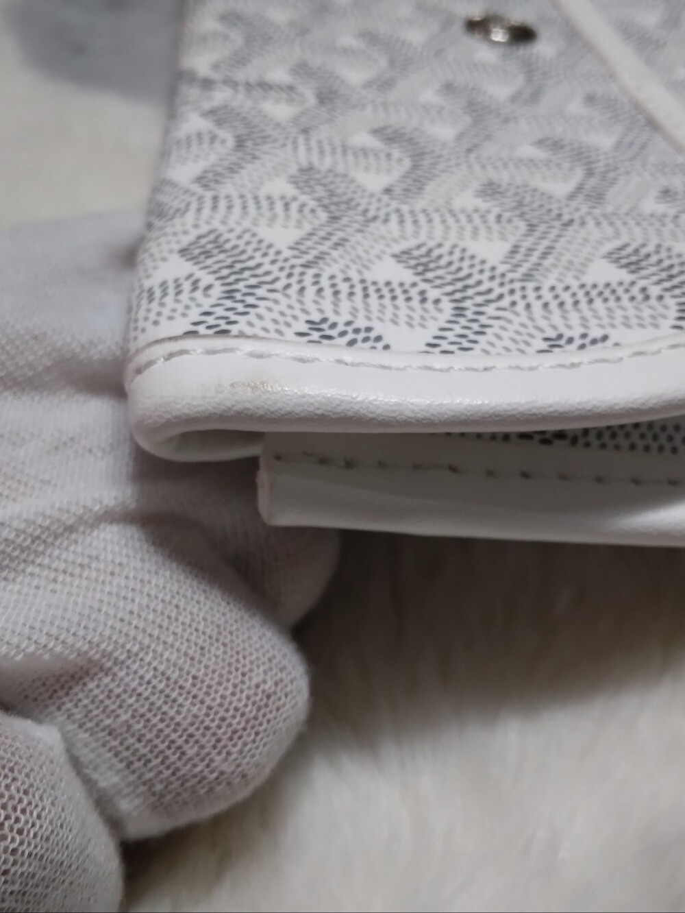 Goyard White Patterned Women's Wallet - Picture 15 of 16